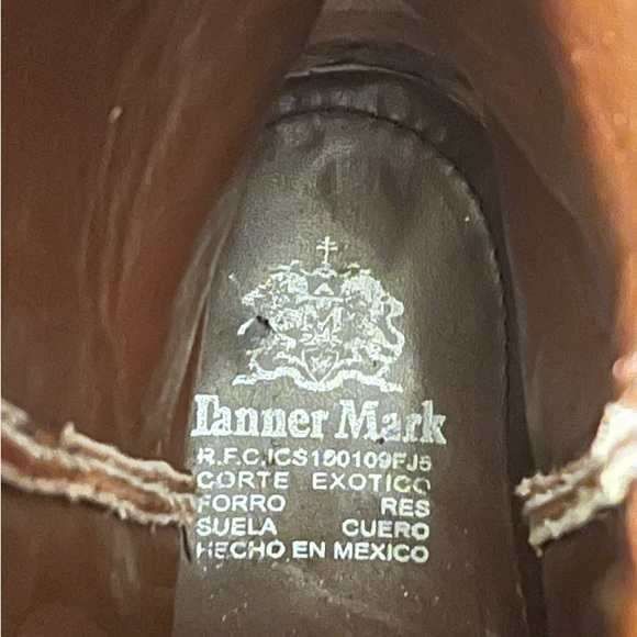 Tanner Mark cognac ostrich boots - Picture 5 of 5